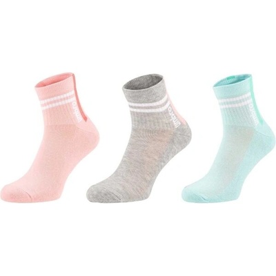 Umbro Striped Sports Socks Jnr 3 pack dětské ponožky lososová – Hledejceny.cz