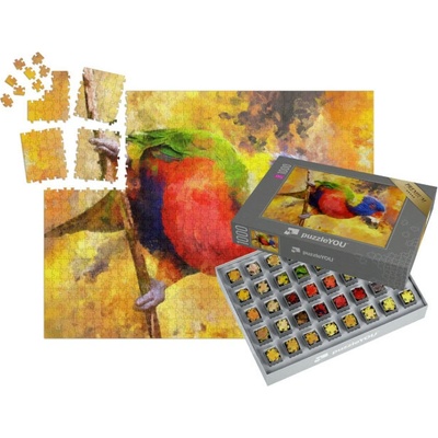 SMART SORTED® Olejomalba duhy papoušek Lorikeet 1000 dílků
