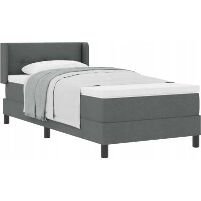 vidaXL boxspring s matrací tmavě šedá