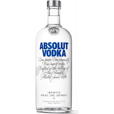 Absolut mandarin 40% 1 l (holá láhev)