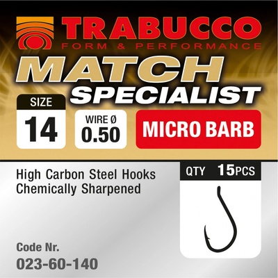 Trabucco Match Specialist vel.10 15 ks