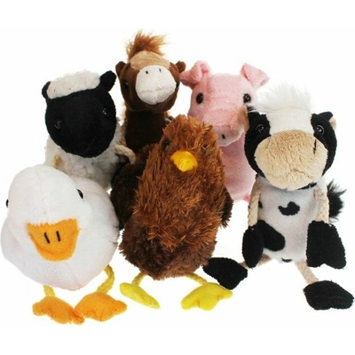 The Puppet Company maňásci na prst Zvířata z farmy 6 ks 15 cm