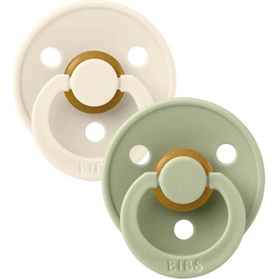 Bibs Colour symetrické dudlíky přírodní kaučuk Ivory/Sage