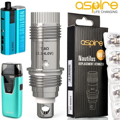 aSpire Nautilus BVC žhavící hlava nerez 1,8ohm – Hledejceny.cz
