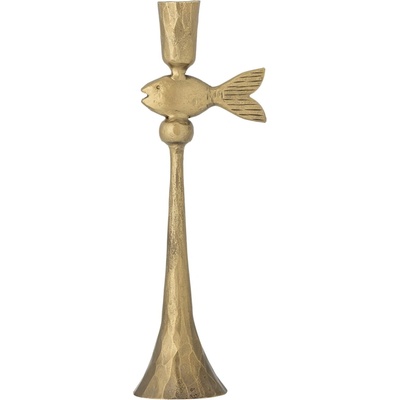 Bloomingville Kovový svícen Capet Brass Metal, měděná barva, kov