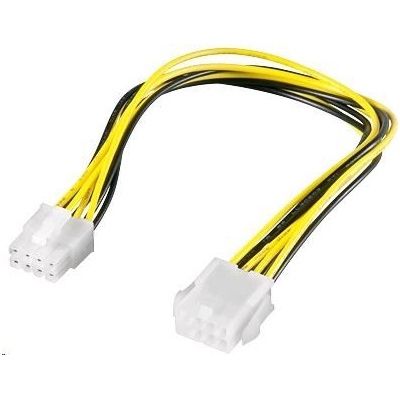 PremiumCord kn-20 Prodloužení napájecího kabelu, 8 pinů, 28 cm