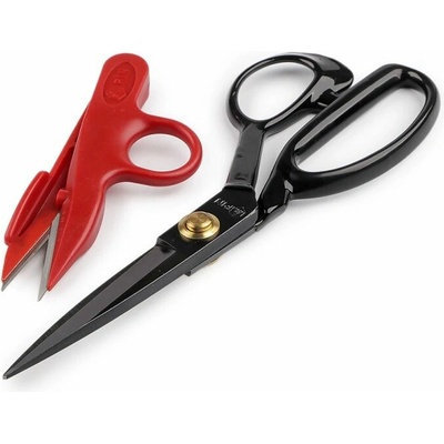 Krejčovské nůžky PIN délka 21; 24 cm a cvakačky v krabičce Varianta: 1 (21 cm) černá, Balení: 1 sada 61857/160677/287184