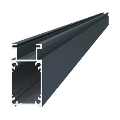 Hliníkový brankový profil 70 x 35 x 6000 mm, antracitový RAL 7016