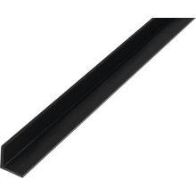 PVC - L profil, černý 15x15x1,2 mm, 2 m