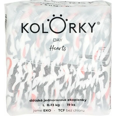 Kolorky Day srdce L 19ks