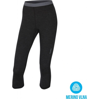 Husky Merino Dámské 3/4 kalhoty černá – Hledejceny.cz
