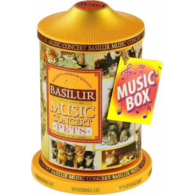 Basilur Music Concert PETS kočky hrací plech 100 g