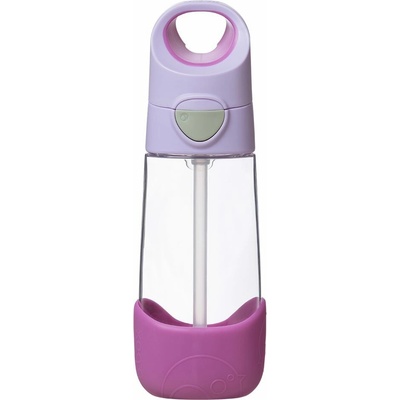 B.box lahev na pití s brčkem sugar plum 450 ml