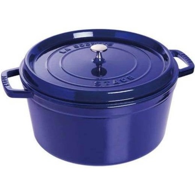 Staub Cocotte hrnec kulatý 22 cm 2,6 l tmavě modrý