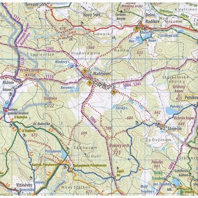 KČT 36 Okolí Prahy západ - nástěnná turistická mapa 90 x 60 cm Varianta: bez rámu v tubusu, Provedení: laminovaná mapa v lištách