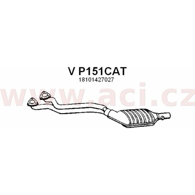 Katalyzátor FENNOsteel Euro 2 (keramická vložka) ACI V P151CAT