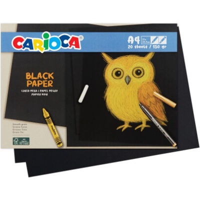 Carioca Papír černý A4 20ks Carioca – Hledejceny.cz