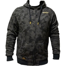 Mikbaits bunda se zipem Black Camou Sherpa černá