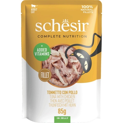 Schesir Cat Adult Tuniak a kuracie filety 85 g