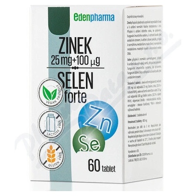 Edenpharma Zinek Selén Forte 60 tabliet