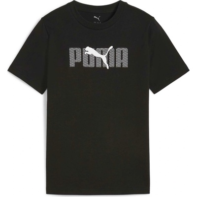 Puma Essentials Logo Lab Tee čierna