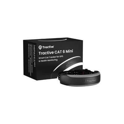 Tractive CAT 6 Mini – pre mačky a zdravie monitor s integrovaným obojkom čierny