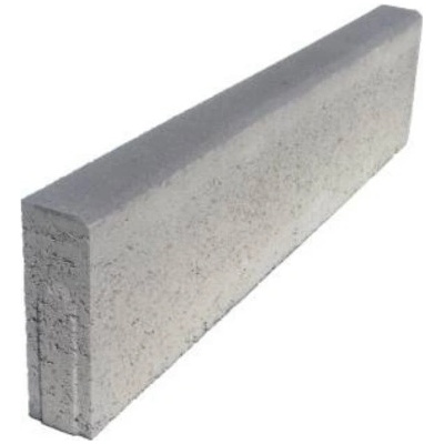Presbeton obrubník ABO 16-10 100 x 80 x 25 cm přírodní beton 1 ks
