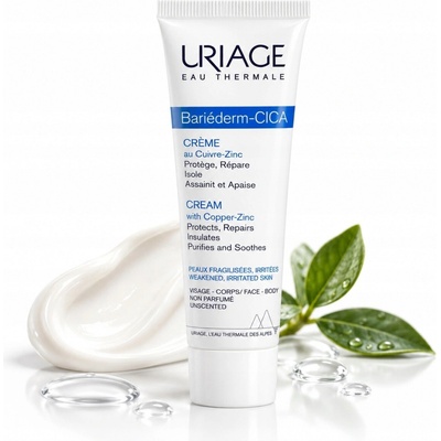 Uriage Bariéderm Cica Repairing Cream with Cu Zn 100 ml
