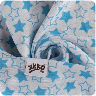 Kikko Bambusová osuška XKKO BMB 90x100 Turquoise Stars - 1ks