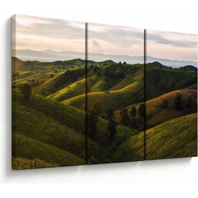 Obraz - Výhľad na thajské kopčeky, trojdielne 120x80 cm