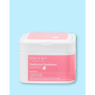 Mary & May Plátýnková pleťová maska Hyaluronic Panthenol Hydra Mask - 400 g / 30 ks