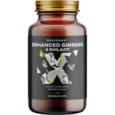 BrainMax Enhanced Ginseng & Shilajit 60 rostlinných kapslí