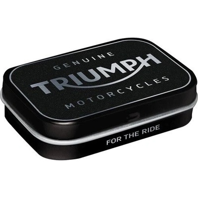 Nostalgic Art Mentolky v plechovce Triumph Logo Silver 15 g