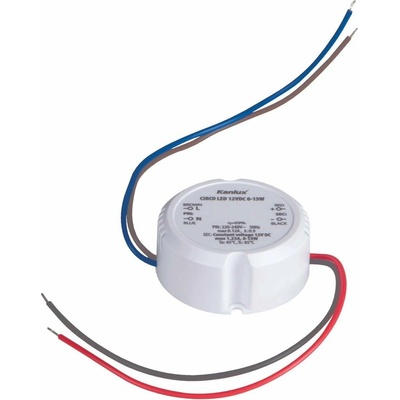 Elektronický transformátor CIRCO N LED, 1,25 A, 12 V, IP20, 24243