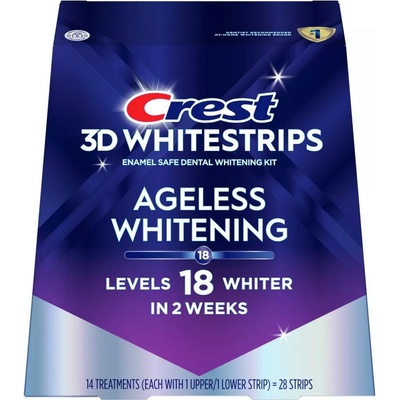 Procter & Gamble Bělicí pásky Crest 3D Whitestrips AGELESS WHITENING 28 ks – Hledejceny.cz