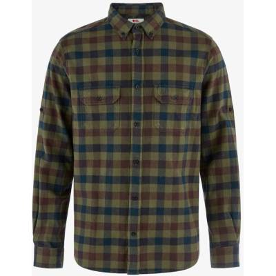 Fjällräven Skog relaxed turistická košile laurel green/dark navy