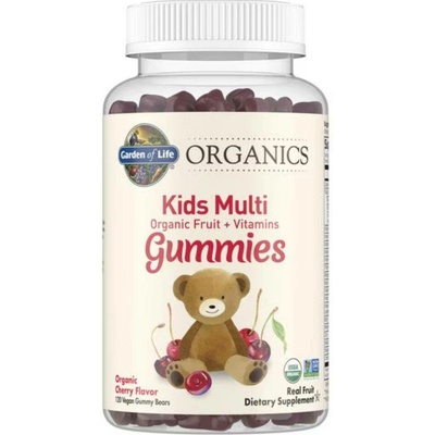 Garden of Life Organické multivitamíny pro děti na cucání s příchutí třešně 120 ks