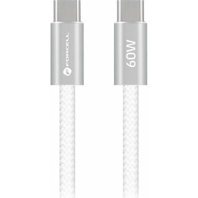 ForCell ACYH23 USB USB C na USB C QC4.0 PD 3A 60W 1,2m bílý