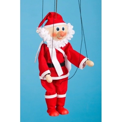 Mašek umělecká výroba loutka Santa Claus 20 cm