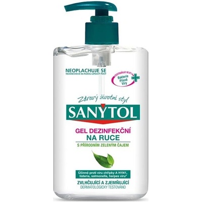 Sanytol dezinfekčný gél na ruky so zeleným čajom 250 ml
