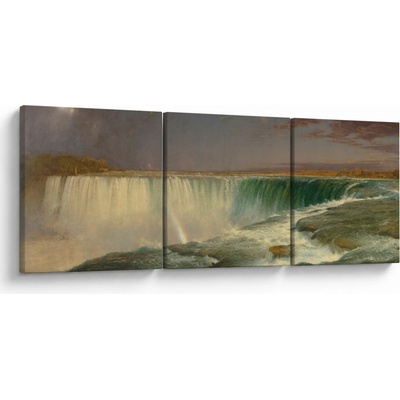 Obraz - Frederic Edwin Church, Niagara, reprodukcia, trojdielne 120x40 cm