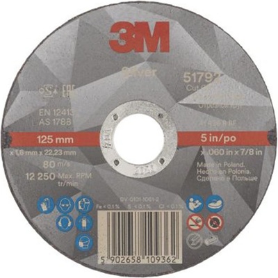 3M Silver Rezný kotúč 125 x 1,6 x 22,2 m 3M 51792