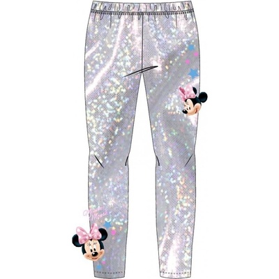 Dívčí legíny Minnie stříbrné
