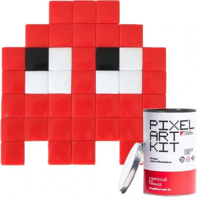 !!! Pixel DIY street art mozaika Corner Gloomie Red