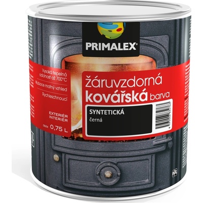 PRIMALEX ŽIARUVZDORNÁ KOVÁČSKA FARBA 0,75L čierna