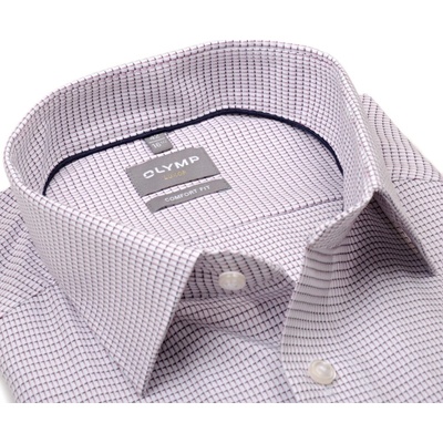 Olymp Comfort Fit košile s vetkaným vzorem mauve