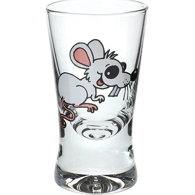 VEA Šternberk Skleničky na slivovici Vějířek 6 x bílé myšky 30 ml