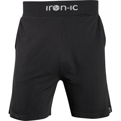 Iron-ic pánské sportovní volné kraťasy s UV ochranou Black