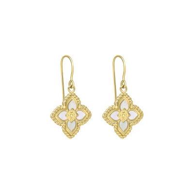 Elements gold Zlaté náušnice s perleťou GE2537W