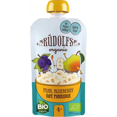 Rudolfs BIO kapsička hruška borůvka s ovesnou kaší 110 g – Hledejceny.cz